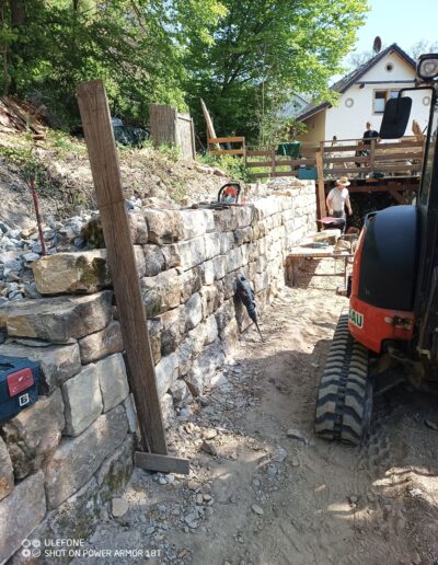 Bauvorhaben Trockenmauer Königstein